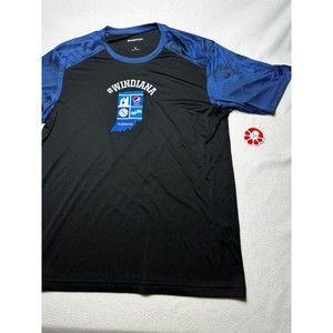 Sport-Tek Mens Size XL Indiana Logo Racing Pepsi Shirt Black Blue 2020 NWT